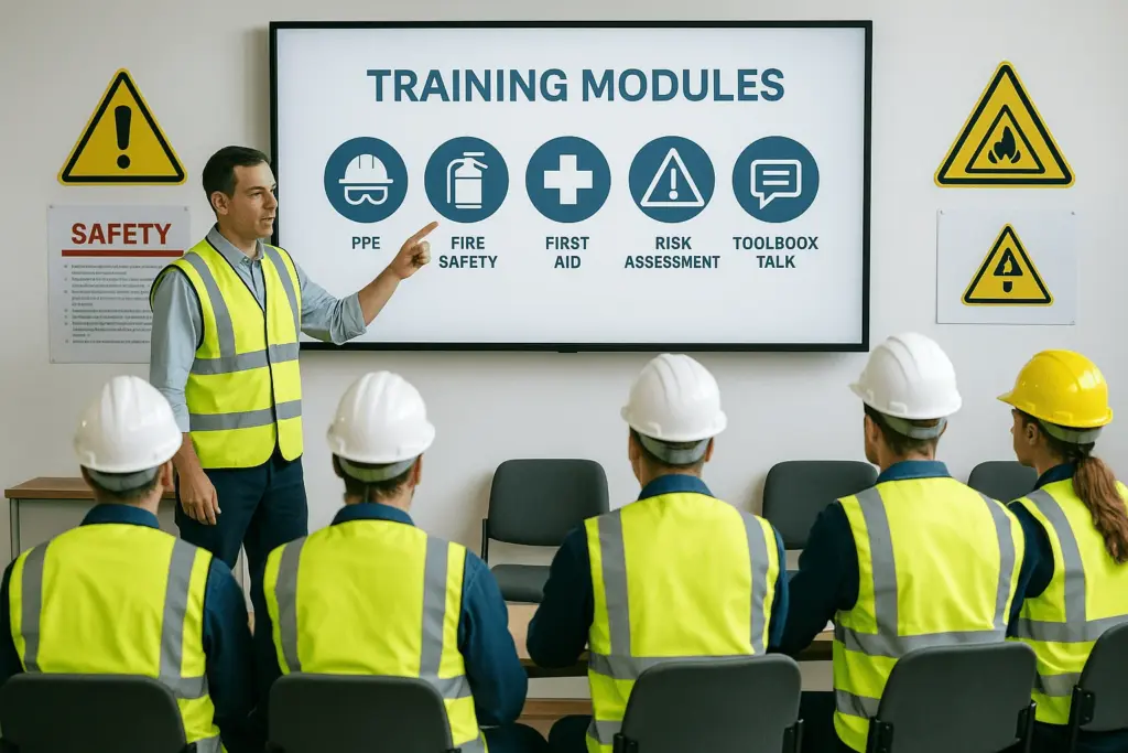 Fresher attending a BSS Safety Course classroom session in Pune